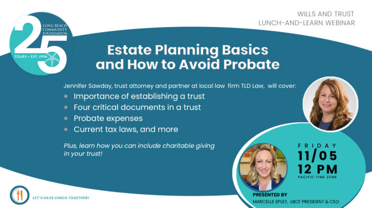 promotional graphic for estate planning webinar